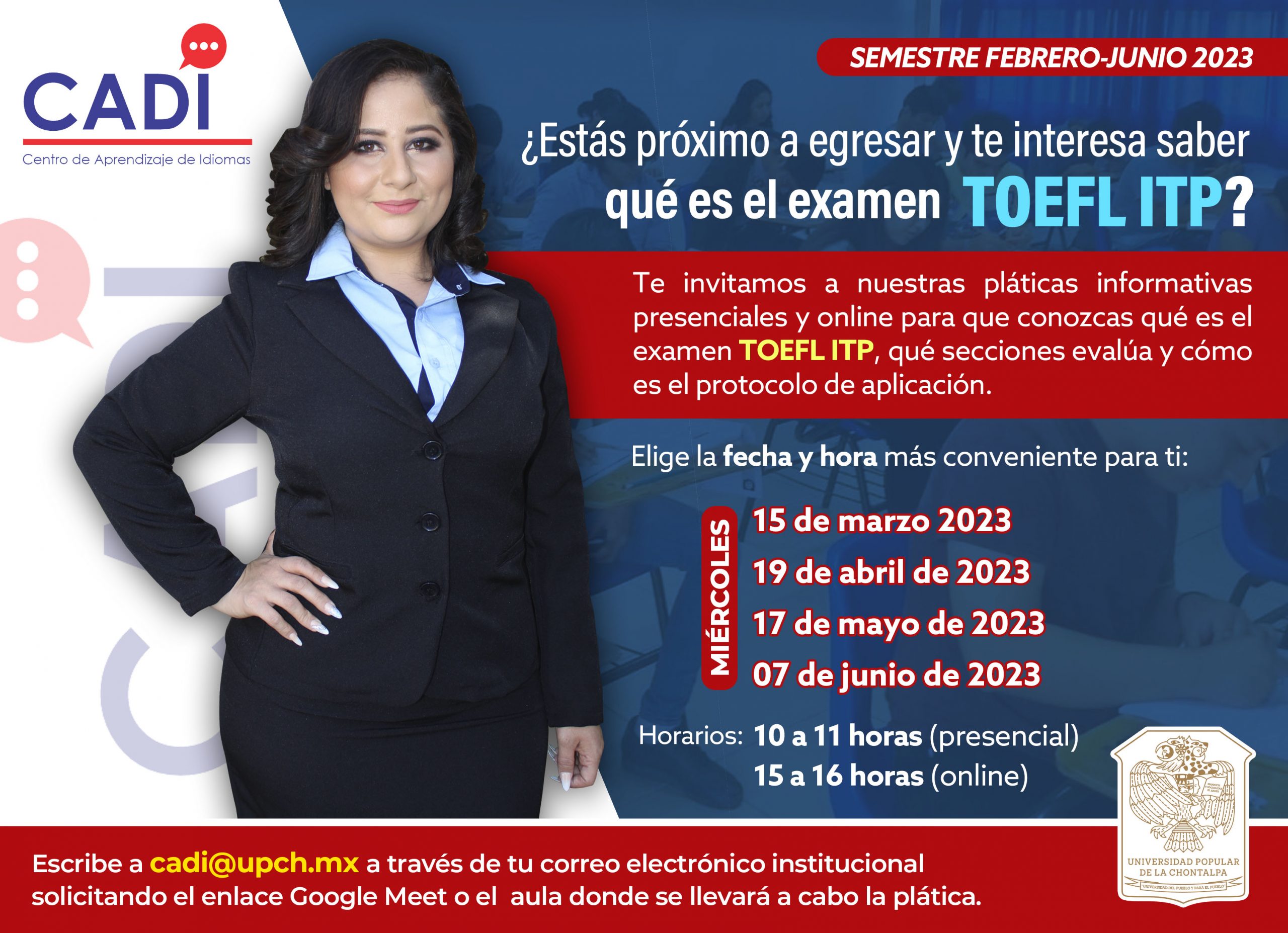 Flyer Curso Pláticas TOEFL feb-jun23