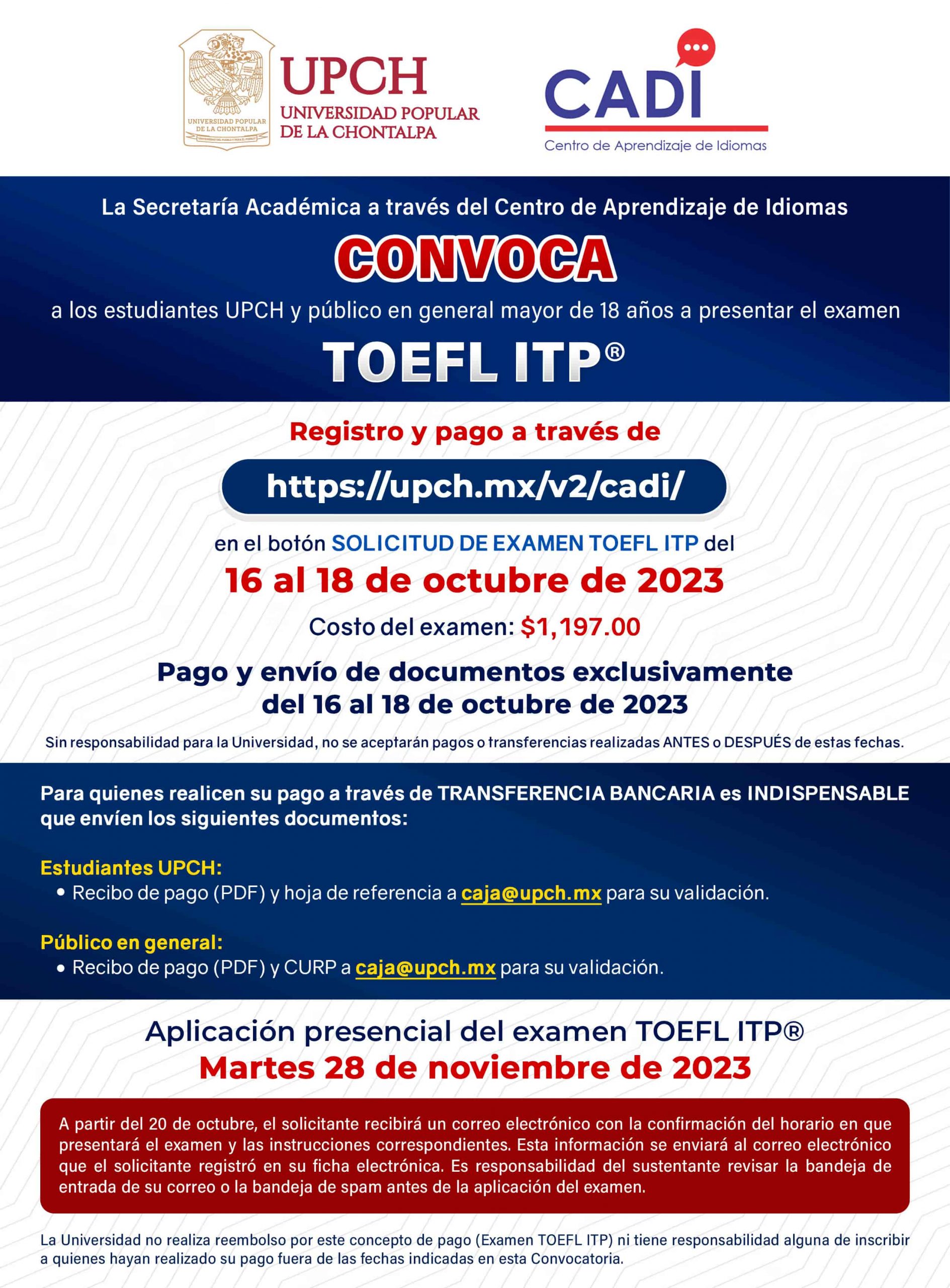 Flyer Examen TOEFL Oct2023_Min